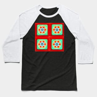 Korean traditional pattern Baseball T-Shirt
